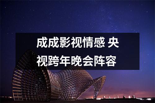 成成影视情感 央视跨年晚会阵容