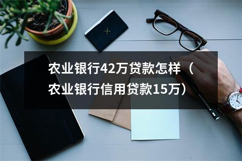 农业银行42万贷款怎样（农业银行信用贷款15万）