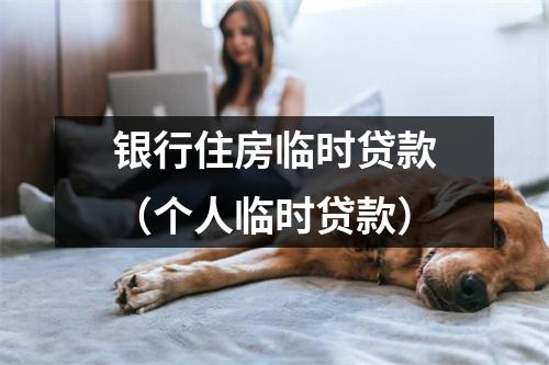 银行住房临时贷款（个人临时贷款）