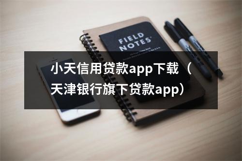 小天信用贷款app下载(天津银行旗下贷款app)