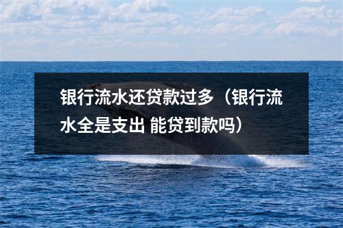 银行流水还贷款过多（银行流水全是支出 能贷到款吗）