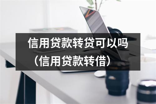 信用贷款转贷可以吗（信用贷款转借）