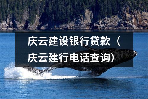 庆云建设银行贷款（庆云建行电话查询）