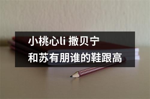 小桃心li 撒贝宁和苏有朋谁的鞋跟高