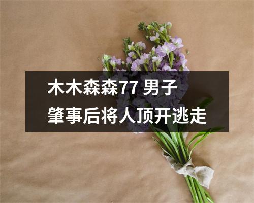 木木森森77 男子肇事后将人顶开逃走