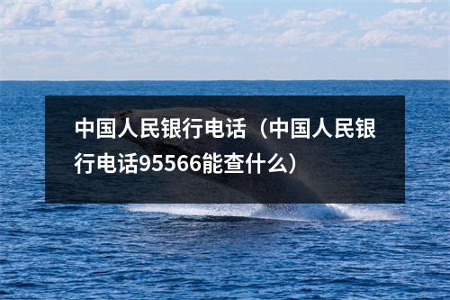 中国人民银行电话（中国人民银行电话95566能查什么）