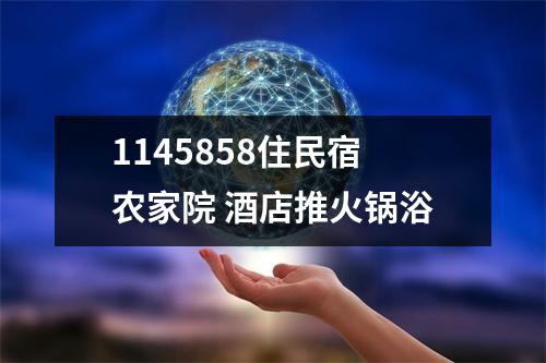1145858住民宿农家院 酒店推火锅浴