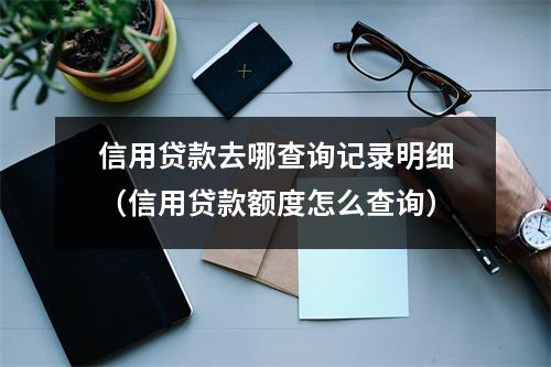 信用贷款去哪查询记录明细（信用贷款额度怎么查询）