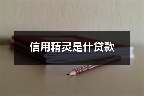 信用精灵是什贷款