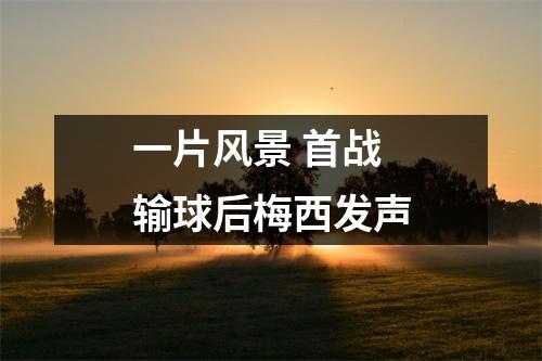 一片风景 首战输球后梅西发声