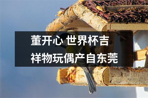 董开心 世界杯吉祥物玩偶产自东莞