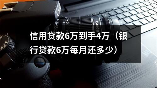信用贷款6万到手4万（银行贷款6万每月还多少）