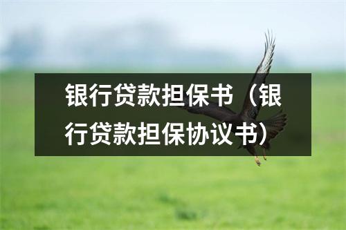 银行贷款担保书（银行贷款担保协议书）