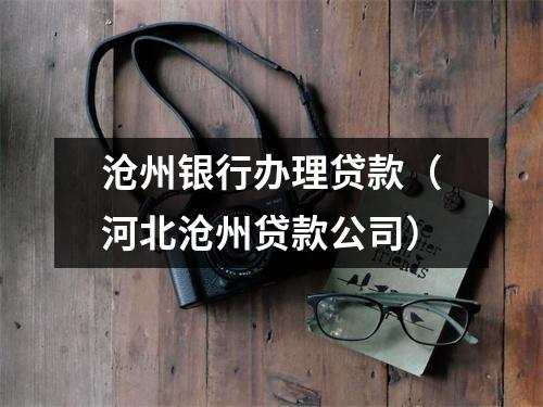 沧州银行办理贷款（河北沧州贷款公司）