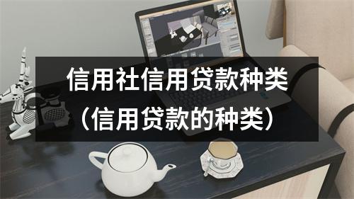 信用社信用贷款种类(信用贷款的种类)