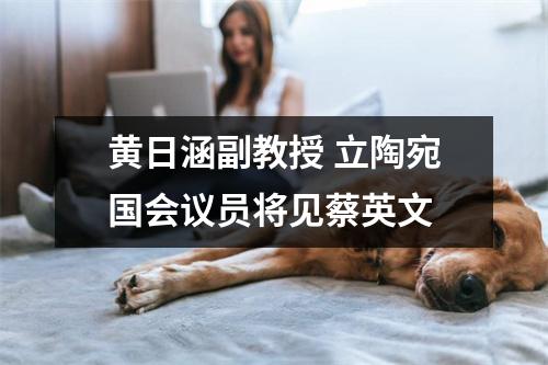 黄日涵副教授 立陶宛国会议员将见蔡英文