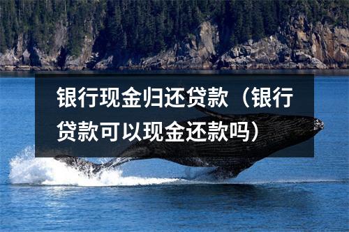 银行现金归还贷款（银行贷款可以现金还款吗）