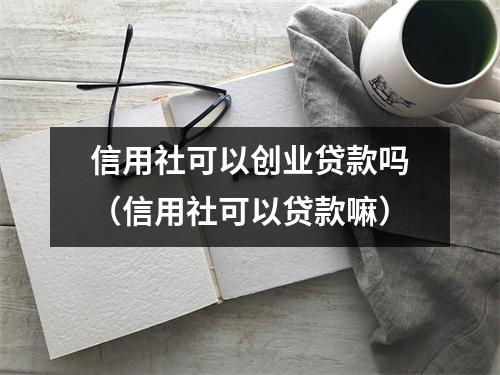信用社可以创业贷款吗（信用社可以贷款嘛）