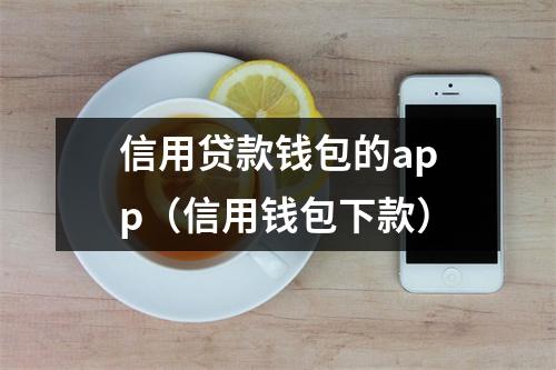 信用贷款钱包的app（信用钱包下款）