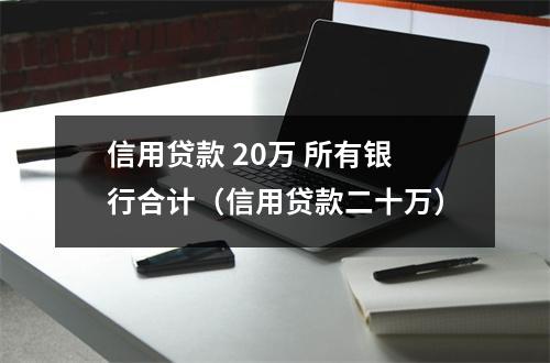 信用贷款 20万 所有银行合计（信用贷款二十万）