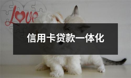 信用卡贷款一体化