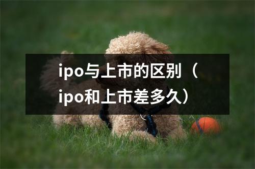 ipo与上市的区别（ipo和上市差多久）