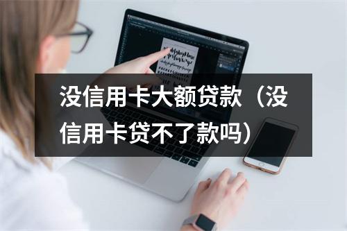 没信用卡大额贷款（没信用卡贷不了款吗）