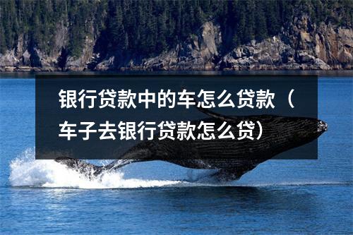 银行贷款中的车怎么贷款（车子去银行贷款怎么贷）
