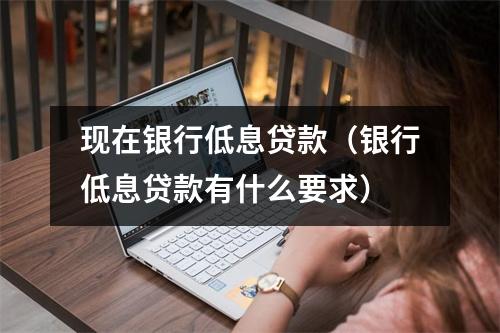 现在银行低息贷款(银行低息贷款有什么要求)