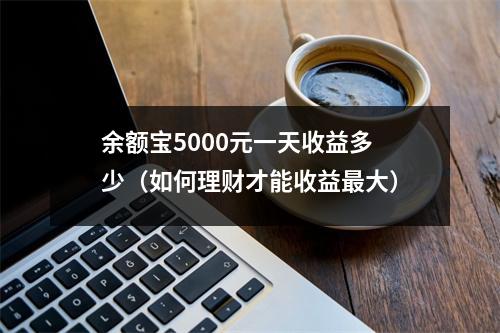 余额宝5000元一天收益多少（如何理财才能收益最大）