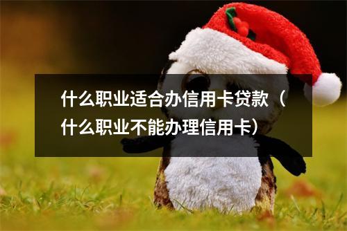 什么职业适合办信用卡贷款（什么职业不能办理信用卡）
