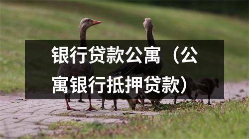 银行贷款公寓（公寓银行抵押贷款）