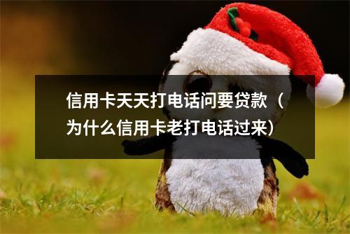 信用卡天天打电话问要贷款（为什么信用卡老打电话过来）