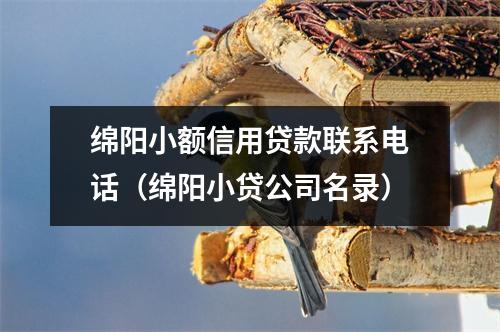绵阳小额信用贷款联系电话（绵阳小贷公司名录）