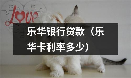 乐华银行贷款(乐华卡利率多少)