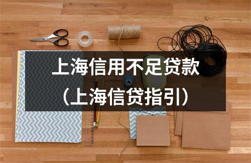 上海信用不足贷款（上海信贷指引）