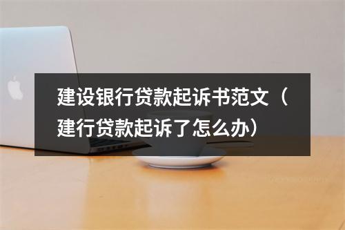 建设银行贷款起诉书范文（建行贷款起诉了怎么办）