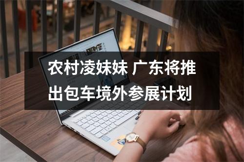 农村凌妹妹 广东将推出包车境外参展计划