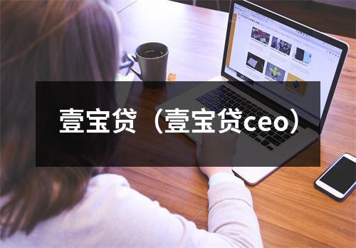 壹宝贷（壹宝贷ceo）