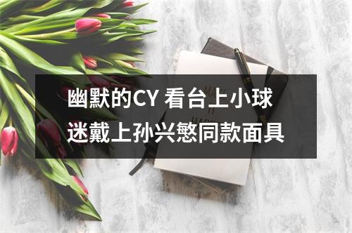 幽默的CY 看台上小球迷戴上孙兴慜同款面具