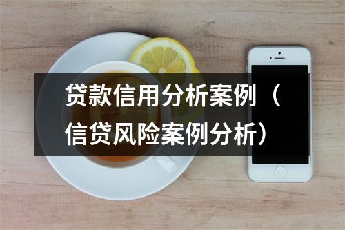 贷款信用分析案例（信贷风险案例分析）