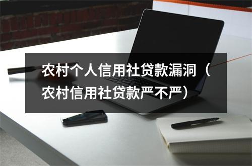 农村个人信用社贷款漏洞（农村信用社贷款严不严）