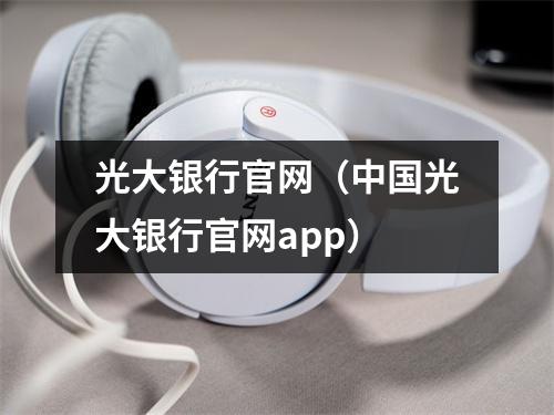 光大银行官网（中国光大银行官网app）