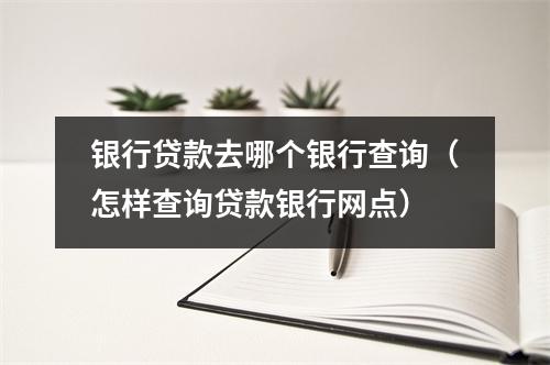 银行贷款去哪个银行查询（怎样查询贷款银行网点）