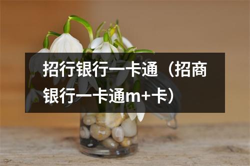 招行银行一卡通(招商银行一卡通m+卡)