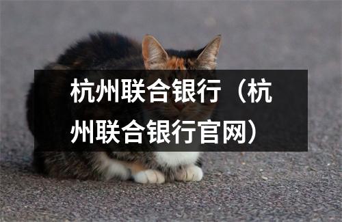 杭州联合银行（杭州联合银行官网）