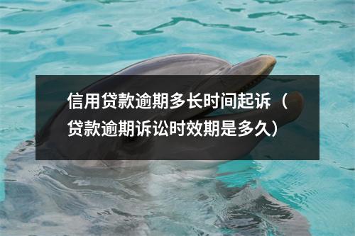 信用贷款逾期多长时间起诉（贷款逾期诉讼时效期是多久）