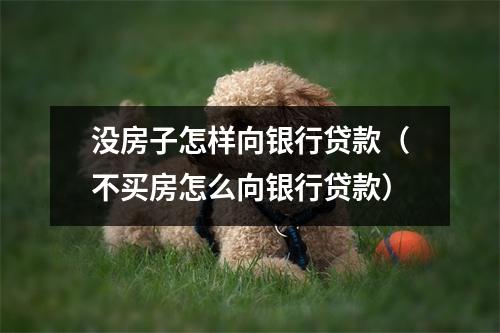 没房子怎样向银行贷款（不买房怎么向银行贷款）