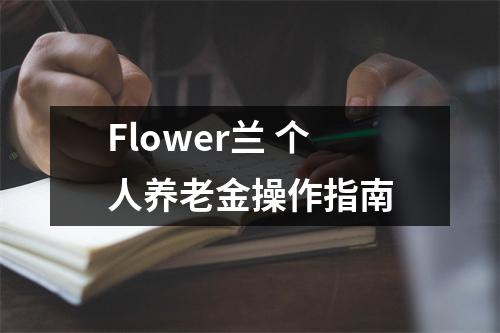 Flower兰 个人养老金操作指南