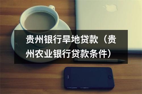 贵州银行旱地贷款（贵州农业银行贷款条件）